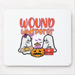 Ghost Nurse Wound Whisperer Halloween Nurse Fall S Mouse Pad