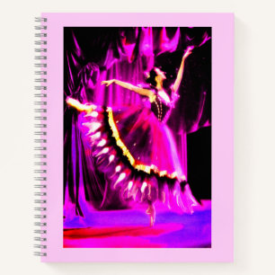 Ghost of a ballerina art notebook