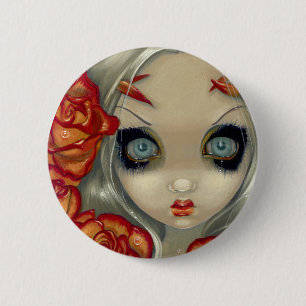 "Ghost of a Rose" Button