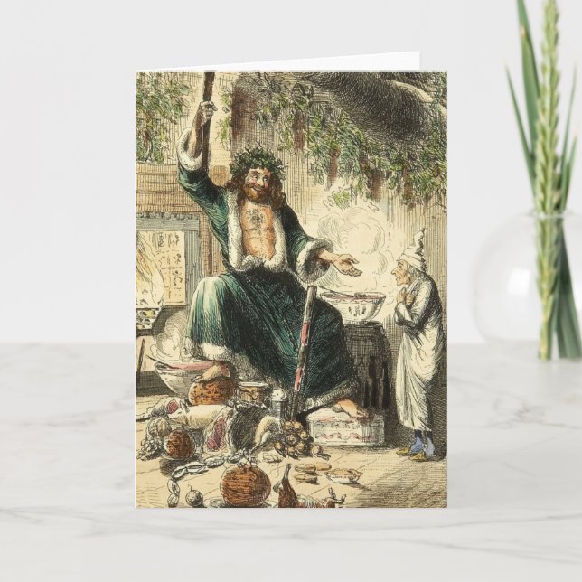 Ghost of Christmas Present A Christmas Carol Card (Front)