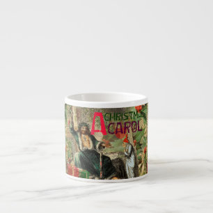 Ghost of Christmas Present Illustration Scrooge Espresso Cup