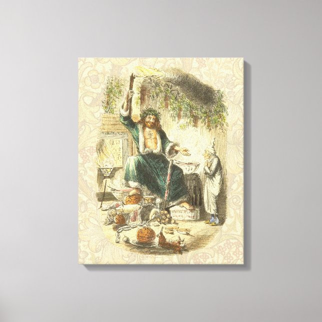 Ghost of Christmas Present Scrooge  Canvas Print (Front)
