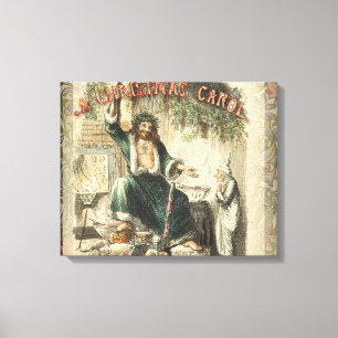 Ghost of Christmas Present Scrooge  Canvas Print