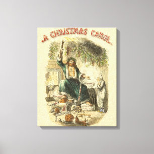 Ghost of Christmas Present Scrooge  Canvas Print