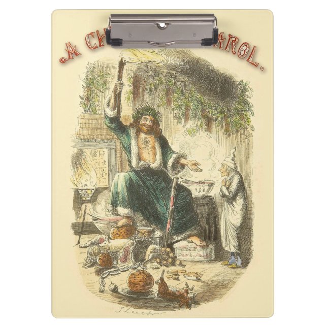 Ghost of Christmas Present Scrooge  Clipboard (Front)