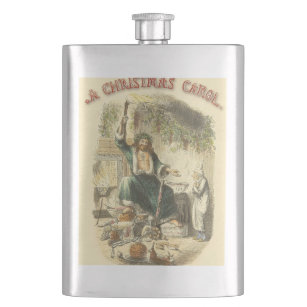 Ghost of Christmas Present Scrooge  Hip Flask