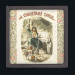 Ghost of Christmas Present Scrooge  Keepsake Box<br><div class="desc">Christmas Dickens - A vintage illustration from Dickens' A Christmas Carol showing the Ghost of Christmas Present and Ebenezer Scrooge.</div>