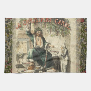 Ghost of Christmas Present Scrooge  Kitchen Towel