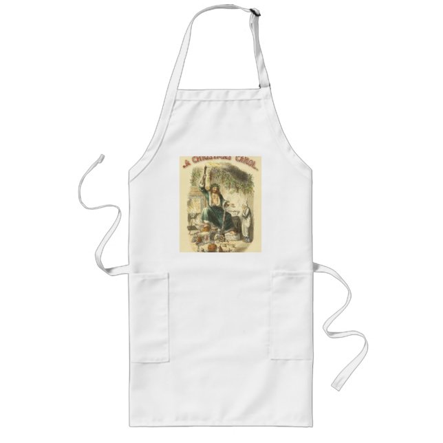 Ghost of Christmas Present Scrooge  Long Apron (Front)