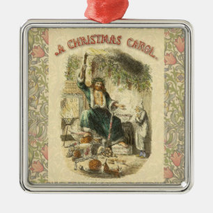Ghost of Christmas Present Scrooge  Metal Ornament