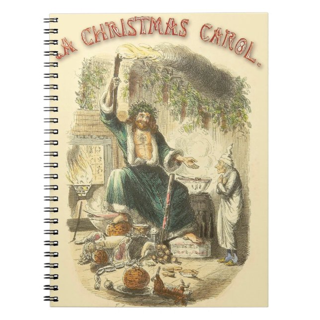 Ghost of Christmas Present Scrooge  Notebook (Front)