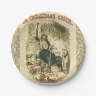 Ghost of Christmas Present Scrooge  Paper Plate