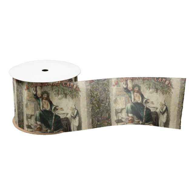 Ghost of Christmas Present Scrooge  Satin Ribbon (Spool)