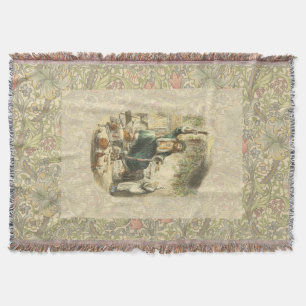 Ghost of Christmas Present Scrooge  Throw Blanket