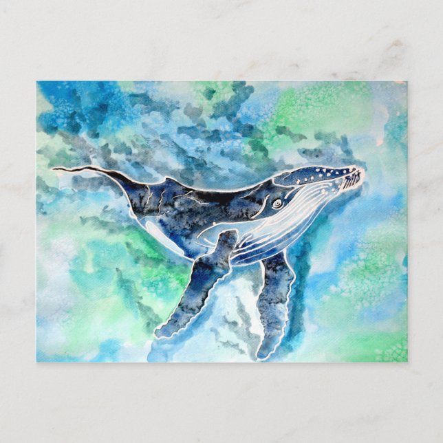 Ghost of Humpback Whale Postcard (Front)