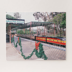 Ghost of the Miniature Train Balboa Park Jigsaw Puzzle