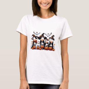 Ghost Owls Cows Halloween Animals Cow Lover Spooky T-Shirt