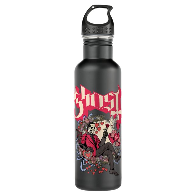 Ghost - Papa Cupid Valentine's Day  710 Ml Water Bottle (Front)