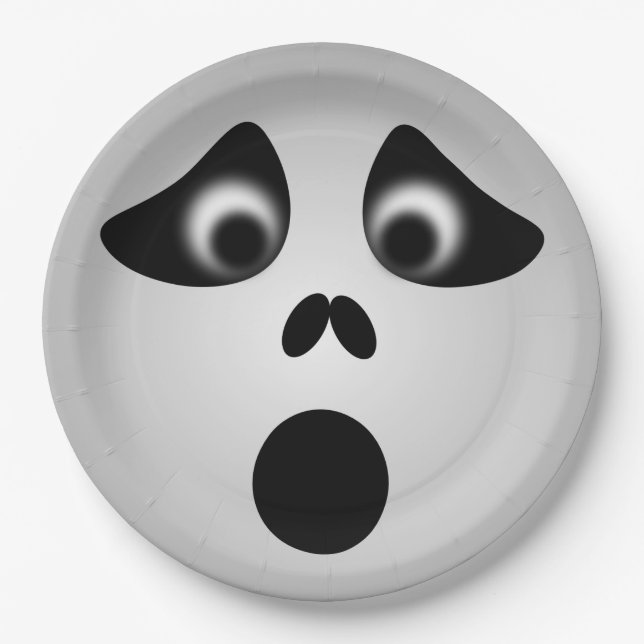 Ghost Paper Plate (Front)