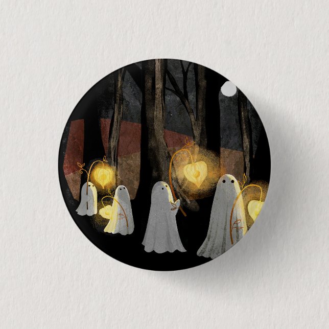 Ghost Parade 1 Inch Round Button (Front)