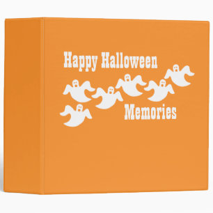 Ghost Party Halloween Binder (2 inch), Orange
