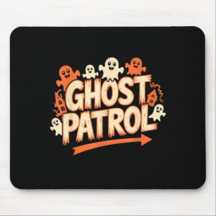 Ghost Patrol Halloween Funny Ghost Mouse Pad