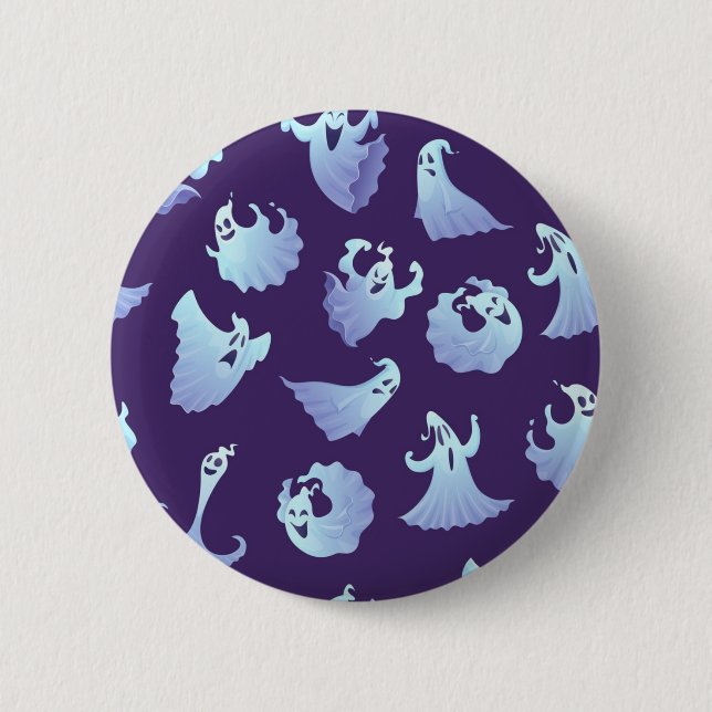 Ghost pattern 2 inch round button (Front)