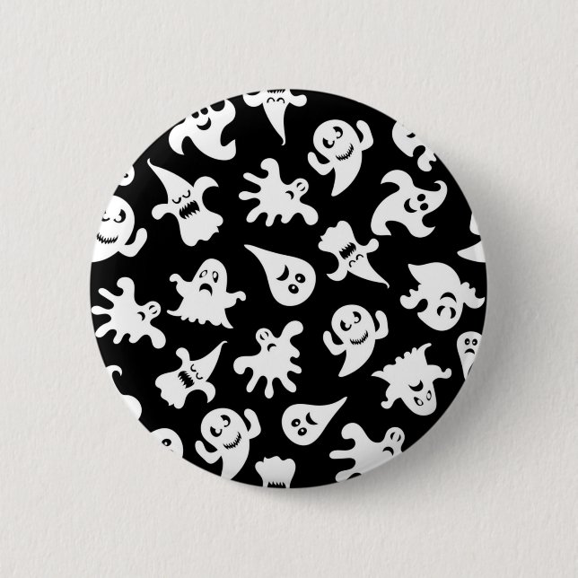 Ghost pattern 2 inch round button (Front)