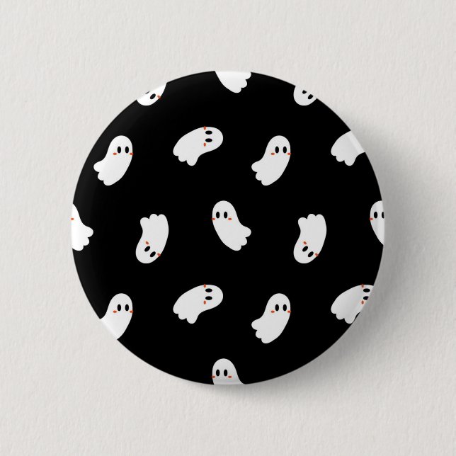 Ghost pattern 2 inch round button (Front)