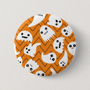 Ghost pattern 2 inch round button