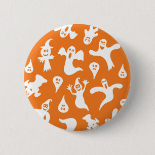 Ghost pattern 2 inch round button