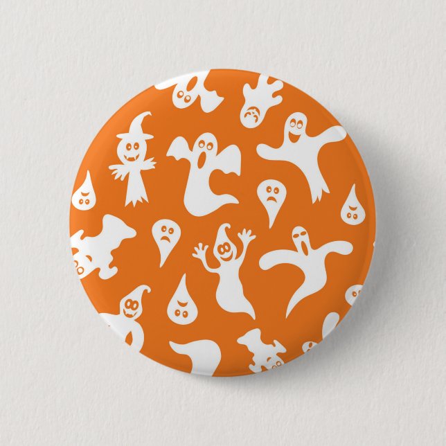 Ghost pattern 2 inch round button (Front)