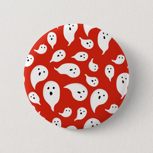 Ghost pattern 2 inch round button (Front)