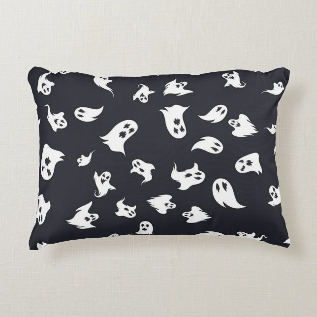 Ghost pattern accent pillow (Front)