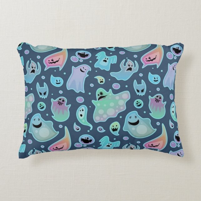 Ghost pattern accent pillow (Front)