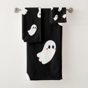 Ghost pattern bath towel set