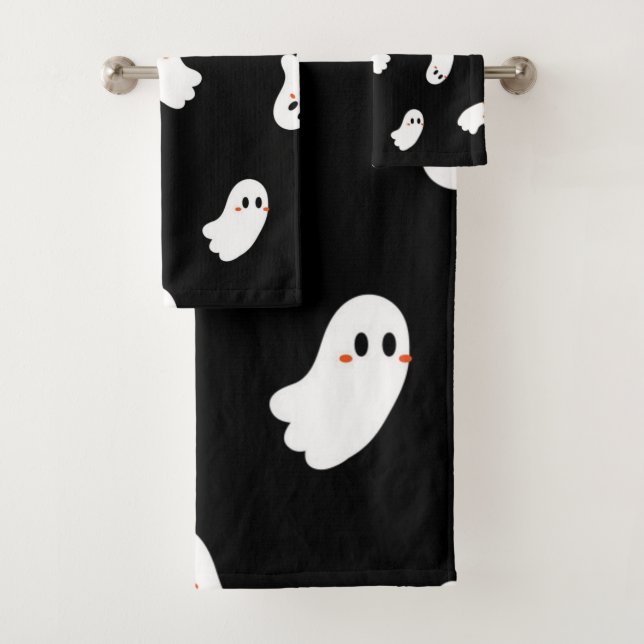 Ghost pattern bath towel set (Insitu)