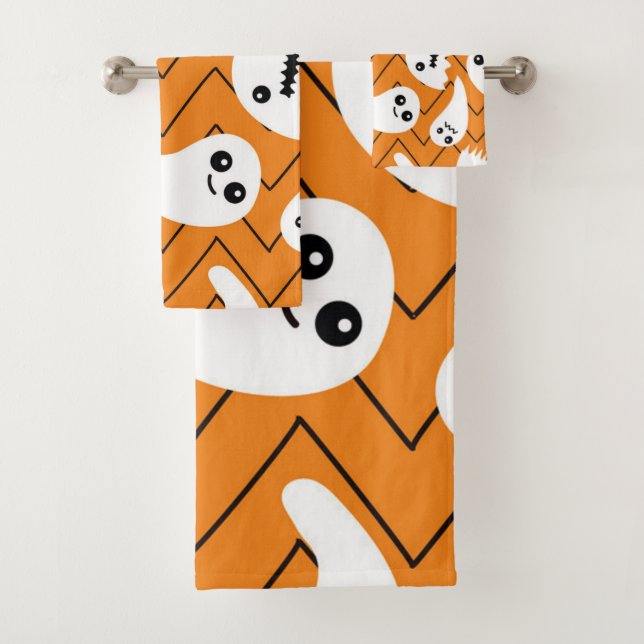 Ghost pattern bath towel set (Insitu)