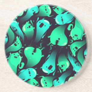 Ghost pattern coaster
