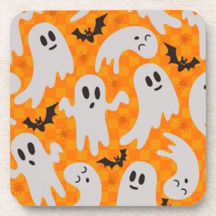 Ghost pattern coaster