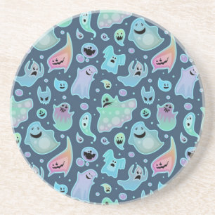 Ghost pattern coaster