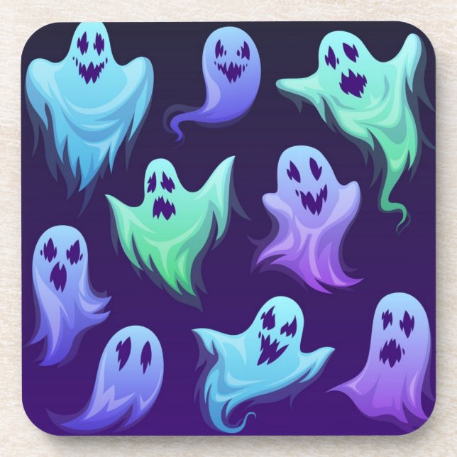 Ghost pattern coaster (Front)