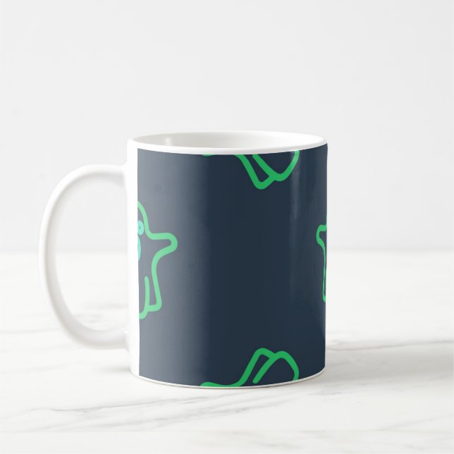Ghost pattern coffee mug (Left)