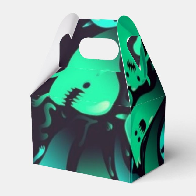 Ghost pattern favor box (Front Side)