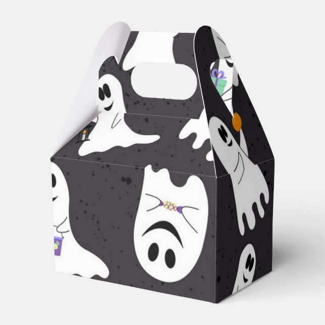 Ghost pattern favor box (Front Side)