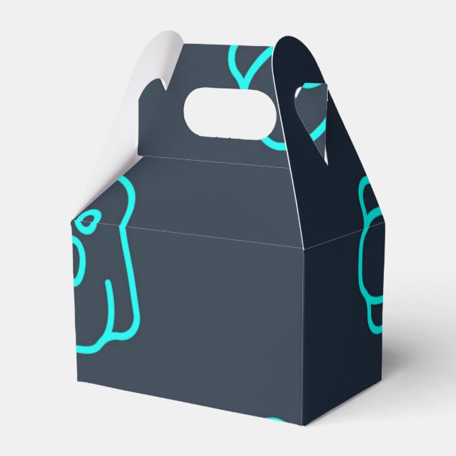 Ghost pattern favor box (Front Side)
