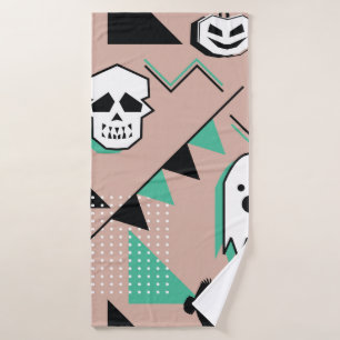Ghost pattern,halloween theme seamless pattern wit bath towel
