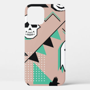 Ghost pattern,halloween theme seamless pattern wit iPhone 12 case