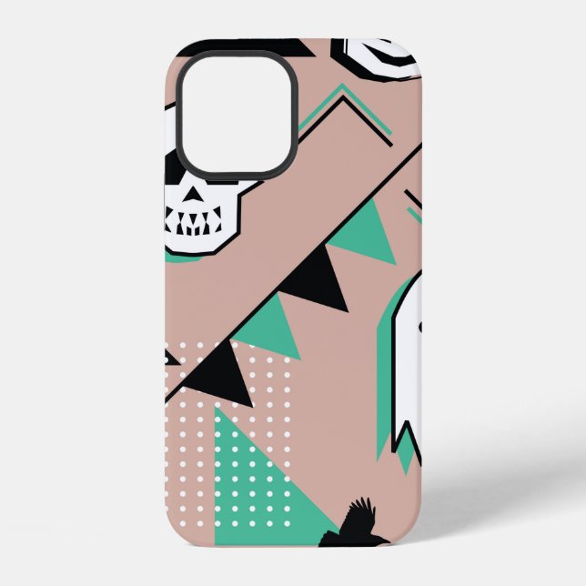 Ghost pattern,halloween theme seamless pattern wit iPhone case (Back)
