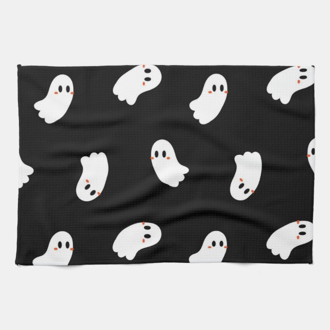 Ghost pattern kitchen towel (Horizontal)